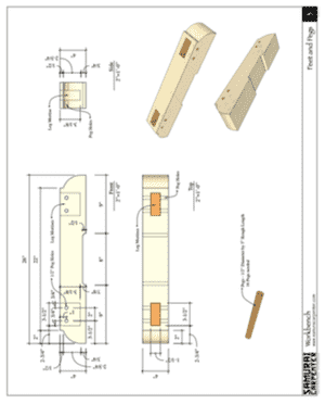 Workbench Foot Dimensions