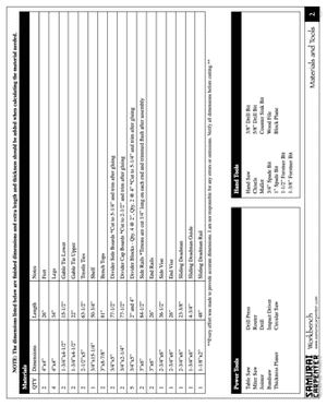 Cut list